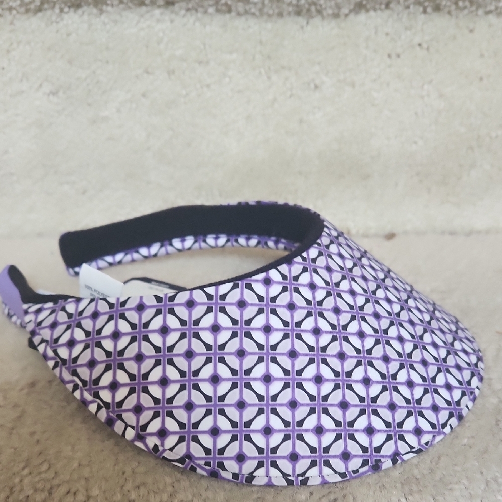 Izod Purple and Black Patterned Visor